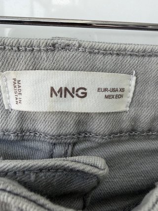 Pantalón Mango Gris Talla XS