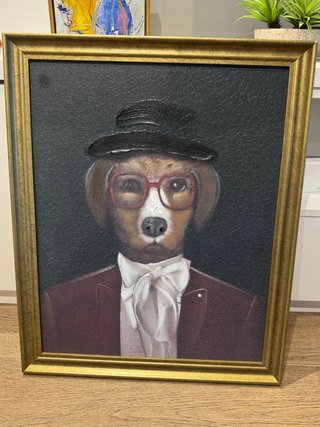 Cuadro Perro Elegante Maison du Monde