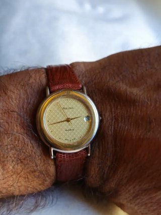 Orologio da polso Bulova donna oro/marrone