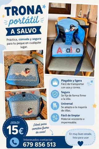 Trona portátil A Salvo, plegable y segura