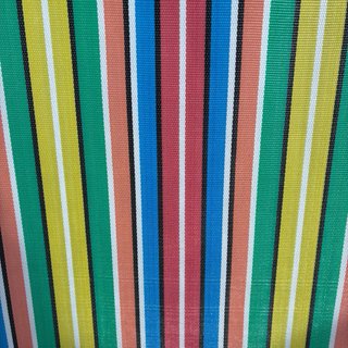 Sedia per bambini vintage a righe multicolor