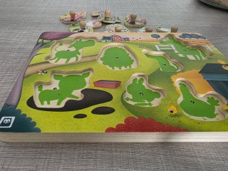 Puzzle madera sonoro animales granja