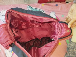 Bolso Carrito Bebé Babymel Gris y Rojo