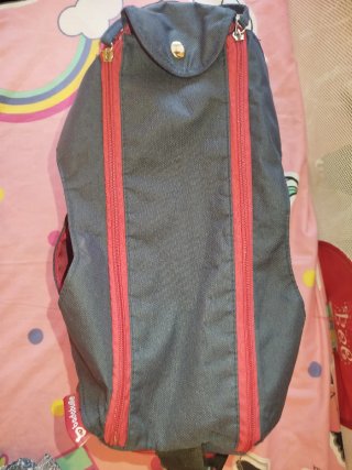Bolso Carrito Bebé Babymel Gris y Rojo