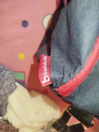 Bolso Carrito Bebé Babymel Gris y Rojo