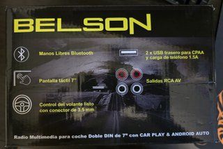 RADIO MULTIMEDIA DOBLE DIN ANDOID AUTO Y APPLE CAR