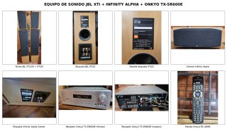 Equipo Sonido JBL, Infinity, Onkyo