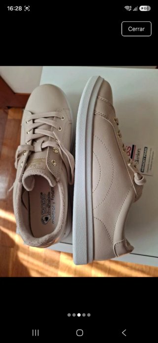 Zapatillas Skechers Bobs Beige.