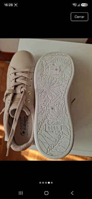 Zapatillas Skechers Bobs Beige.