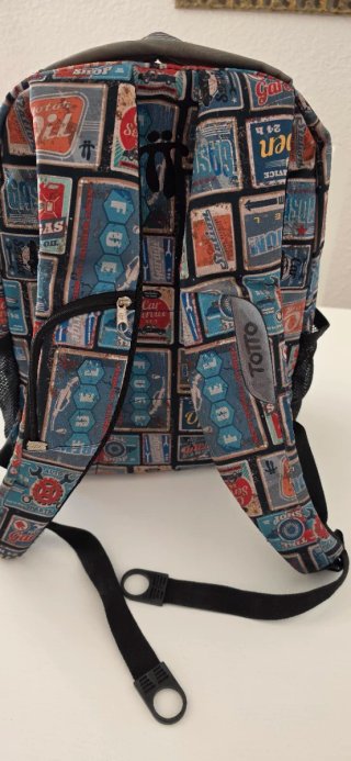 Mochila Totto Estampado Vintage