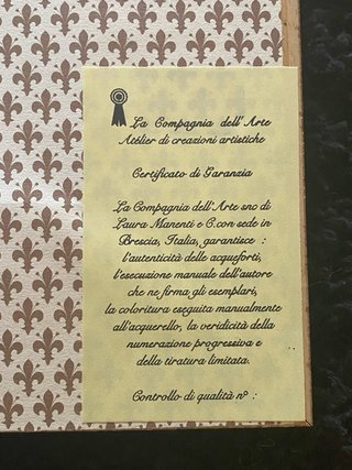 Quadretto Stampa Antica Les Douces Plaisirs