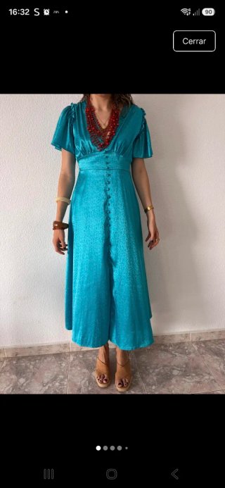 Vestido Polin et Moi azul turquesa
