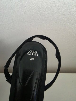 Zapatos Zara Talla 38 Lazo Negro