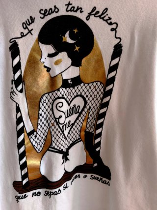 Sudadera con estampado de columpio