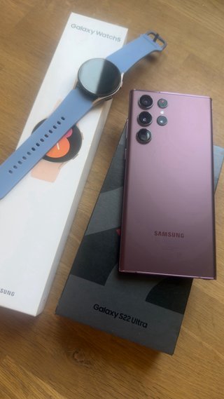 Samsung S22 Ultra y Watch 5