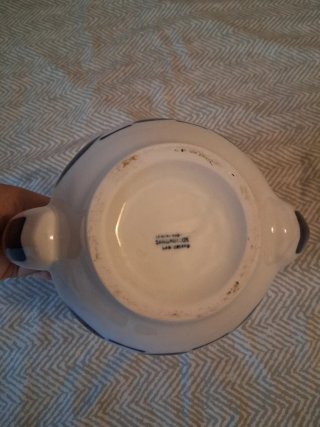 Juego de café de Sargadelos "Encadrelados"