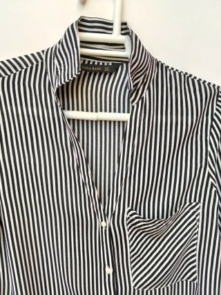 Blusa de rayasblanco y negro  Zara mujer - Size M