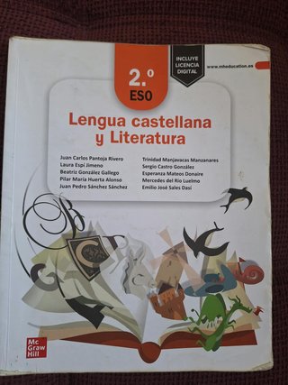 LIBRO DE LENGUA CASTELLANA Y LITERATURA 2oESO
