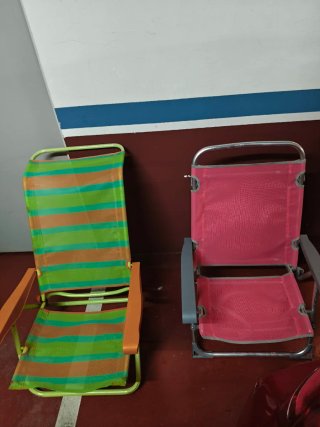 2 Sillas de Playa Plegables