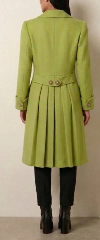 Abrigo sastrería vintage verde T. M/L