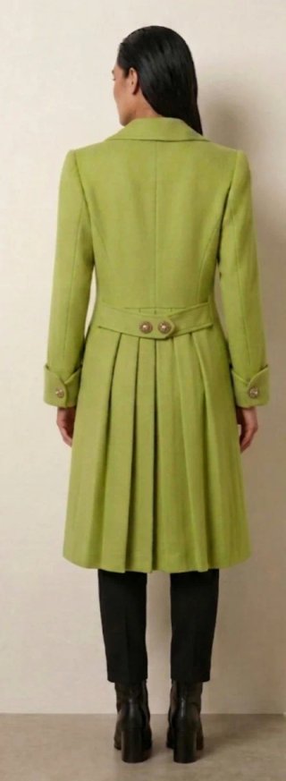 Abrigo sastrería vintage verde T. M/L