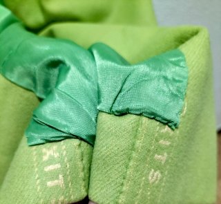 Abrigo sastrería vintage verde T. M/L
