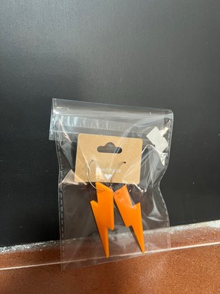 Pendientes Naranja Rayo