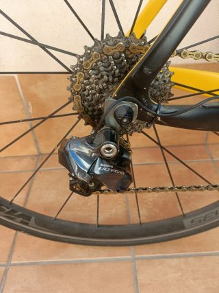 Bicicleta Trigon Negra y Amarilla