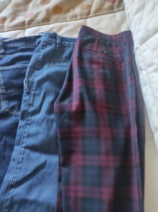 10 Pantalones vaqueros y dos no Talla 36 Azul/Mora