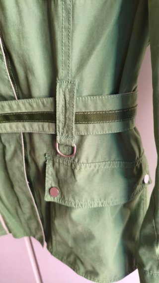 Chaqueta Cotton Crops verde entretiempo