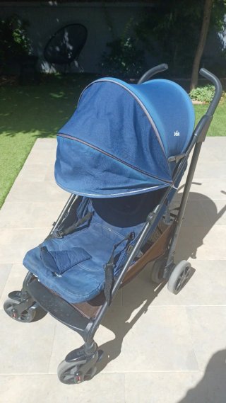 Carrito de paseo azul