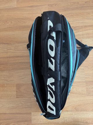 Paletero/Bolsa Raquetas Dunlop Negra y Azul