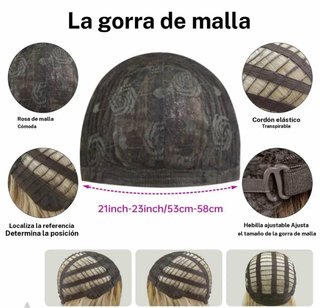 Peluca rizada rubia