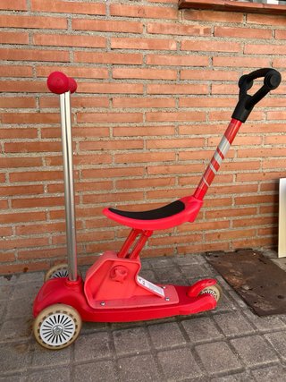 Patinete infantil 3 en 1 rojo