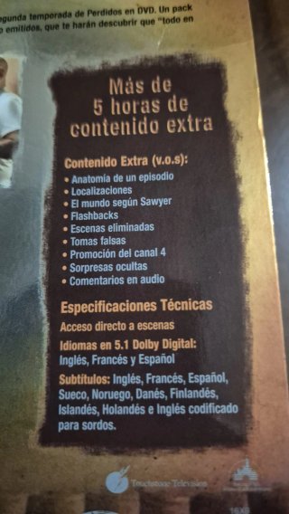DVD Tres temporadas "Perdidos"