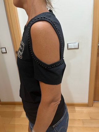 Camiseta Philipp Plein Negra Mujer