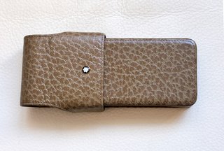 Elegante astuccio in pelle Montblanc per 3 penne