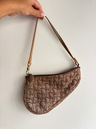 Bolso Dior Saddle Vintage Marrón Beige