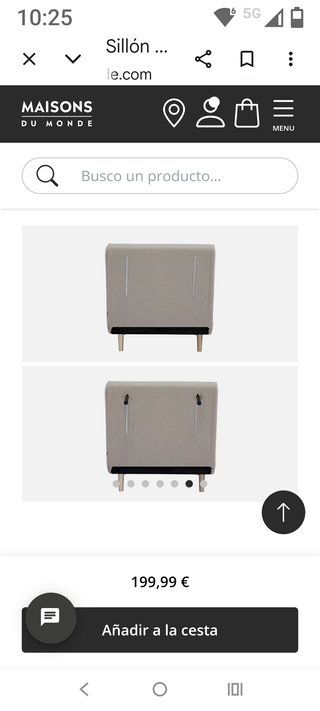 Sofá cama Maisons du Monde beige