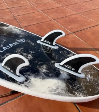 Tabla de surf Olaian 6' con leash