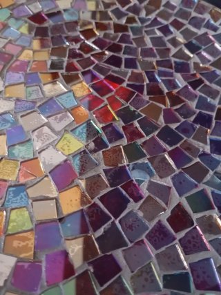 Mosaico Circular Decorativo Multicolor