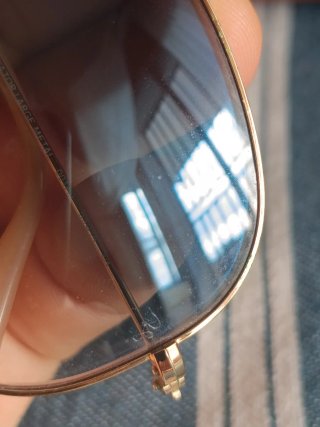 Gafas Ray-Ban Aviator 55 Azul Dorado