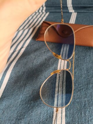 Gafas Ray-Ban Aviator 55 Azul Dorado