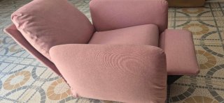 Sillón relax reclinable IKEA EKOLSUND rosa