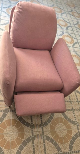 Sillón relax reclinable IKEA EKOLSUND rosa