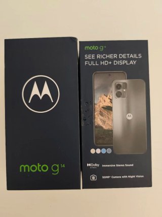 Motorola Moto G14. Color lila. 8GB+256GB Libre.