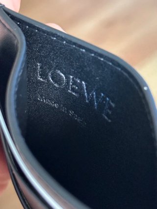 Tarjetero Loewe Negro Piel