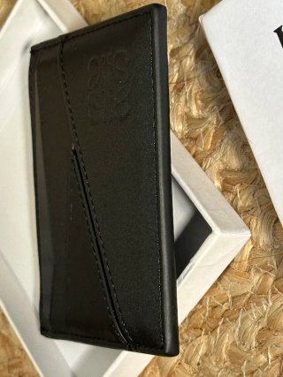 Tarjetero Loewe Negro Piel