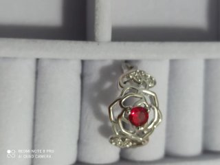 Anillo baño rodio , talla 10