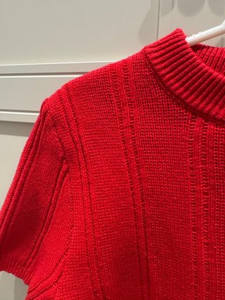 Jersey rojo manga corta